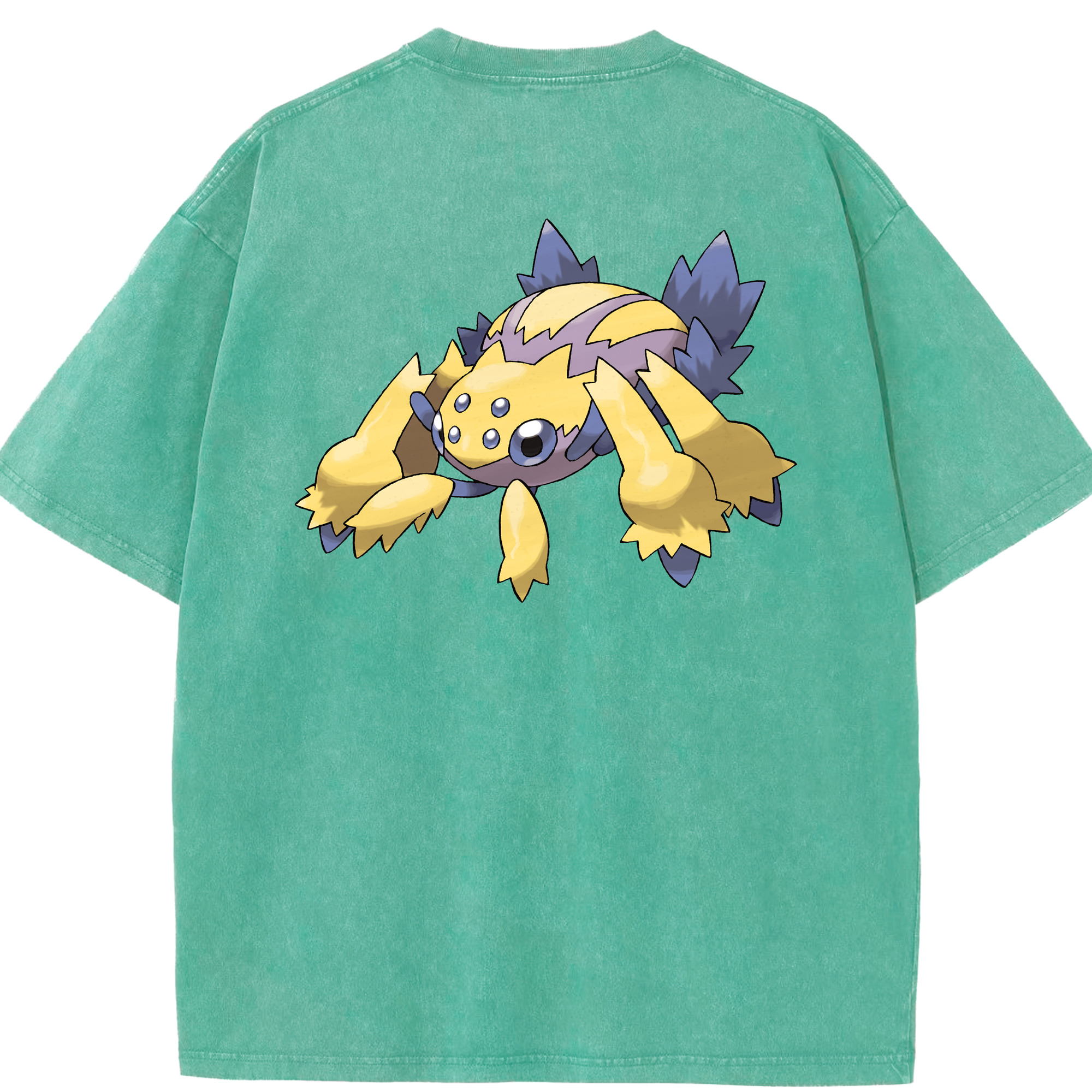 （画像用） ポケットモンスター Pokémon 綿100% ヴィンテージ風 半袖Tシャツ（背面プリント）